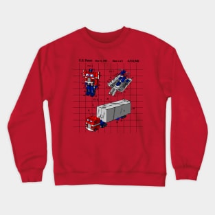 Optimus Prime Toy Patent Crewneck Sweatshirt